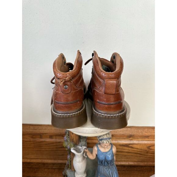 s-l500.jpg Vintage Y2K 90s Eddie Morgan Chunky Leather Lace Up Boots
